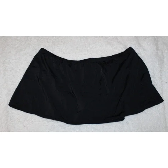 NWT Avenue Swim Skort Skirt Shorts Swim Bottoms Black Women's Plus Size 26W - Picture 13 of 13